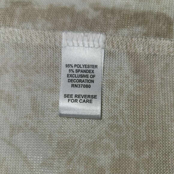 Cato Woman Beige Sheer Kimono Cardigan 18/20 Open Front Lightweight 2443 - Picture 4 of 5